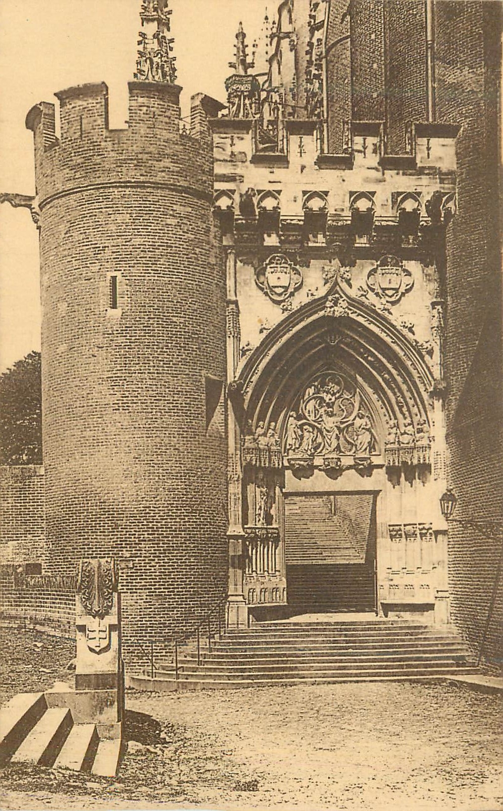 Porte Dominique de Florence — Cathédrale Sainte-Cécile — Imp. Lévy et Neurdein, Albi