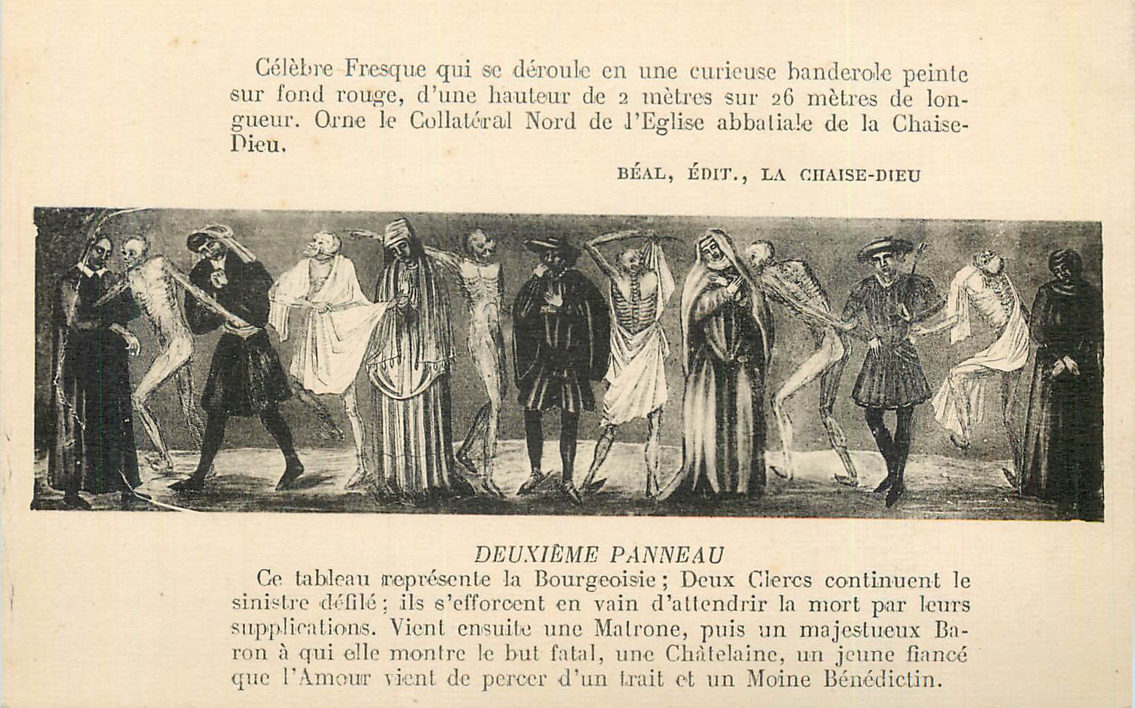 Deuxième panneau — La Bourgeoisie et les Clercs — Béal, Édit., La Chaise-Dieu
