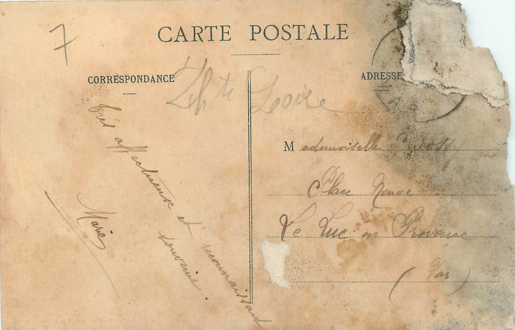 CPA Craponne sur Arzon Fete Locale Defile de Mandrin — Rückseite