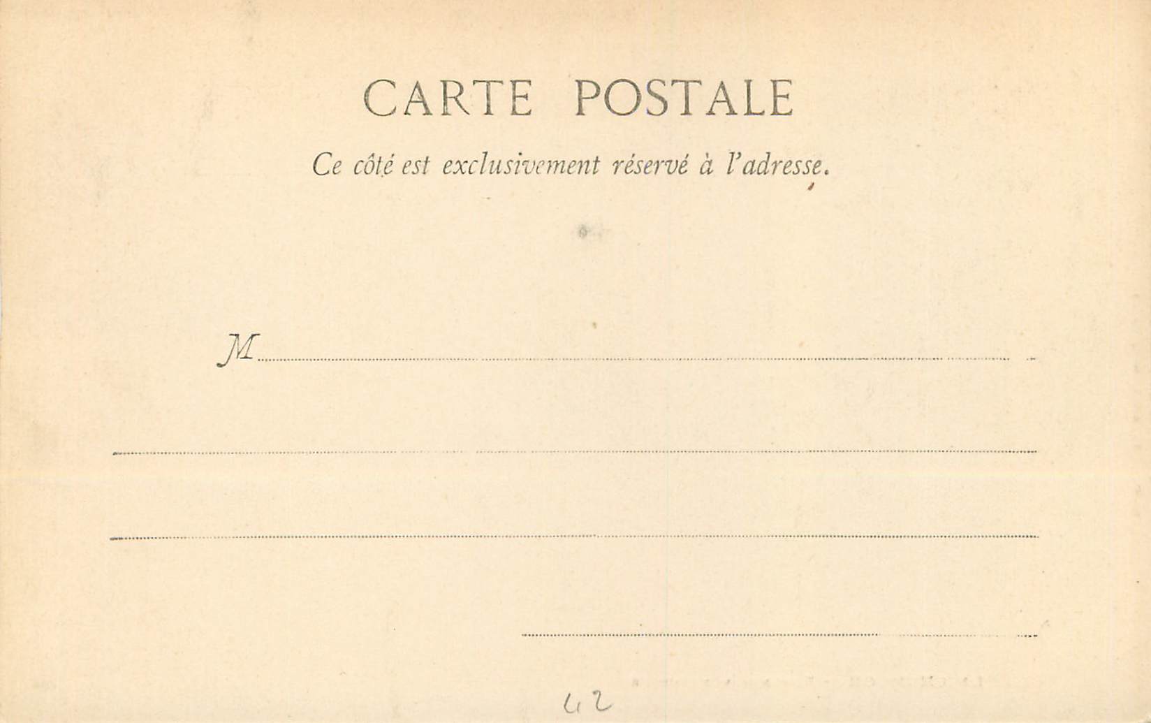 CPA le Chameon Rotonde Sepulcrale (carte 1900) — Rückseite