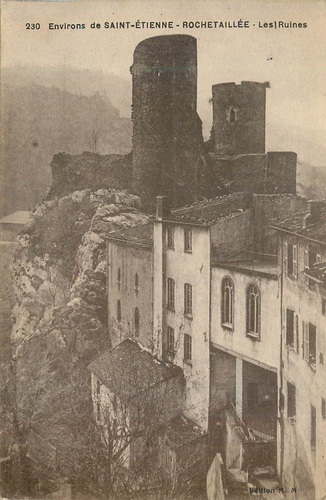 CPA Environs de Saint Etienne Rochetaillee les Ruines