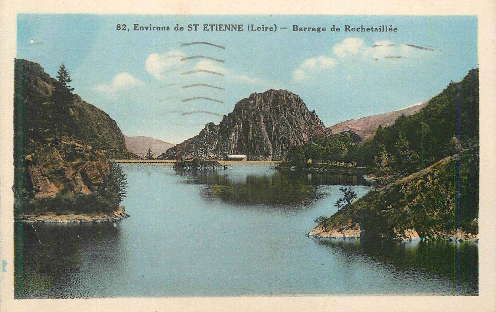 CPA Environs de St Etienne (Loire) Barrage de Rochetaillee
