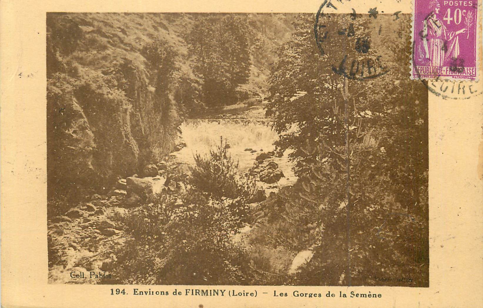 CPA Environs de Firminy (Loire) les Gorges de la Semene