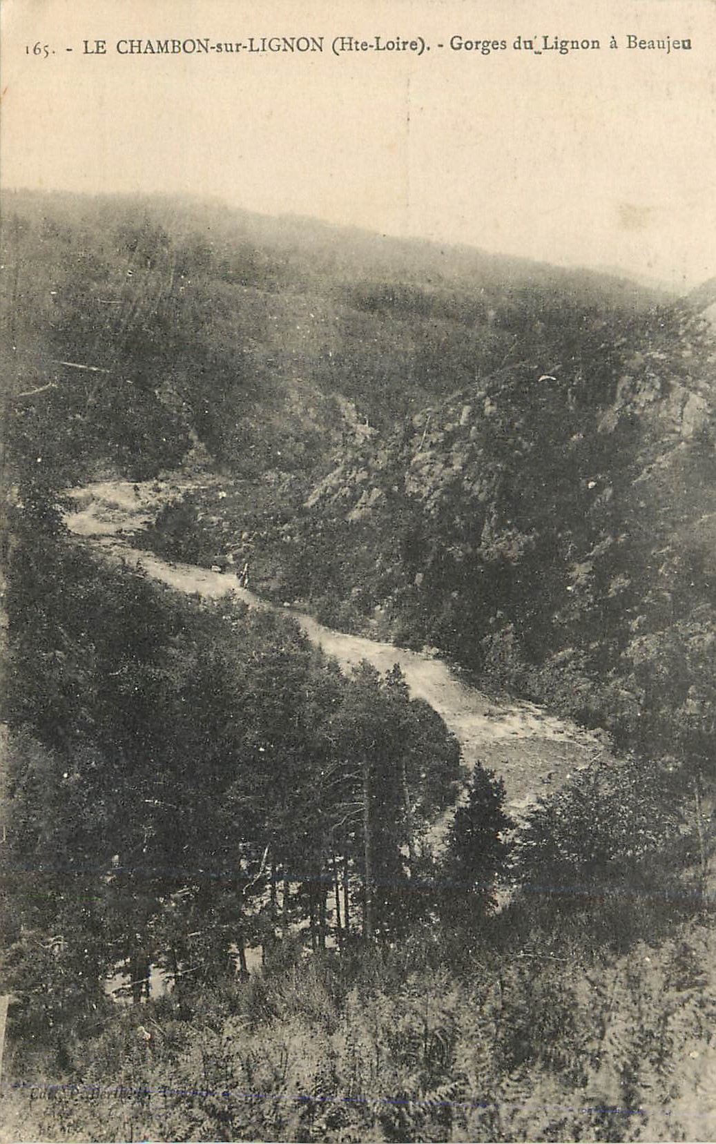 CPA le Chambon sur Lignon (Hte Loire) Gorges du Lignon a Beaujeu