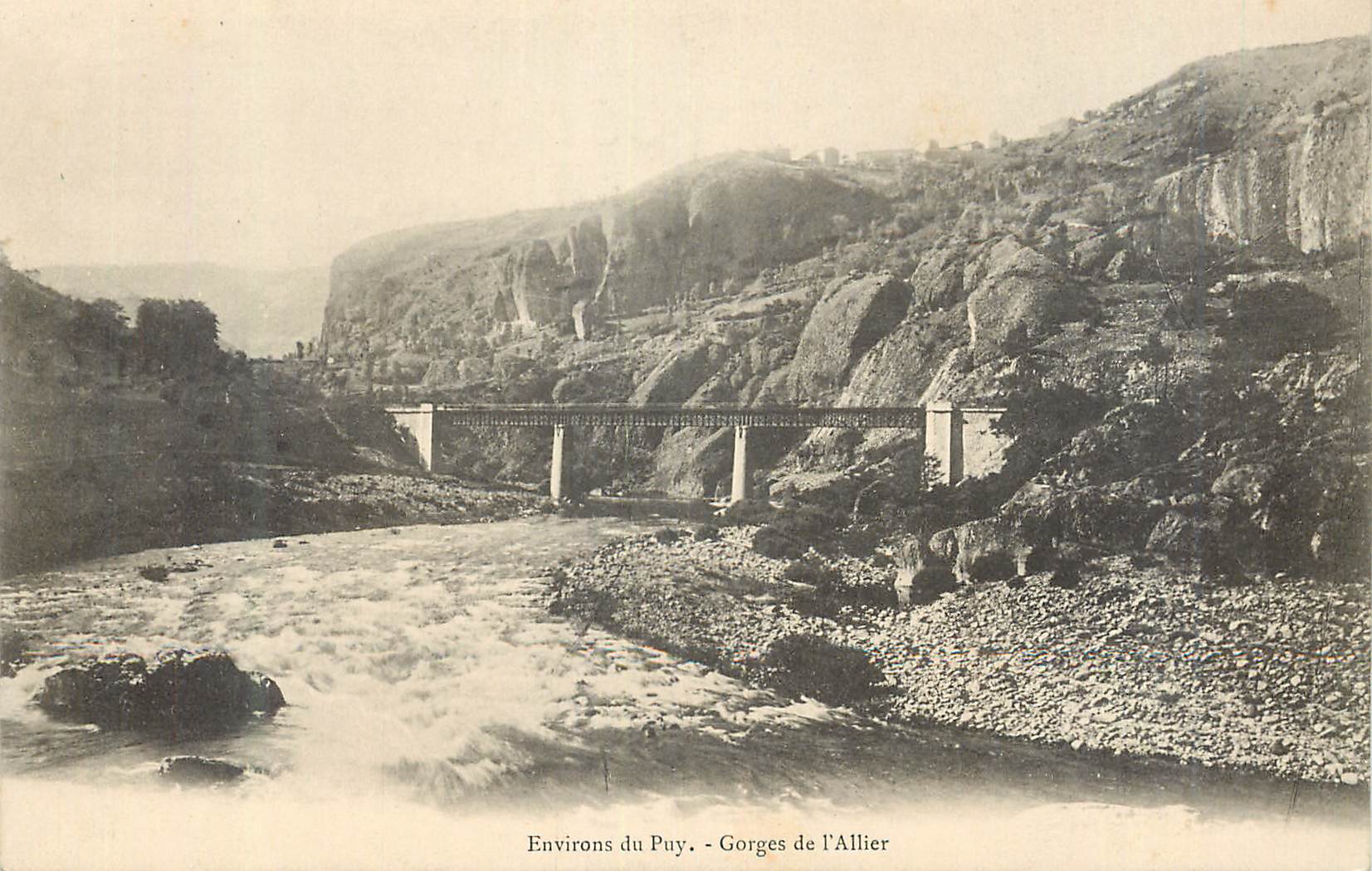 Gorges de l'Allier - Environs du Puy — Éditeur non identifié, n° de série 63