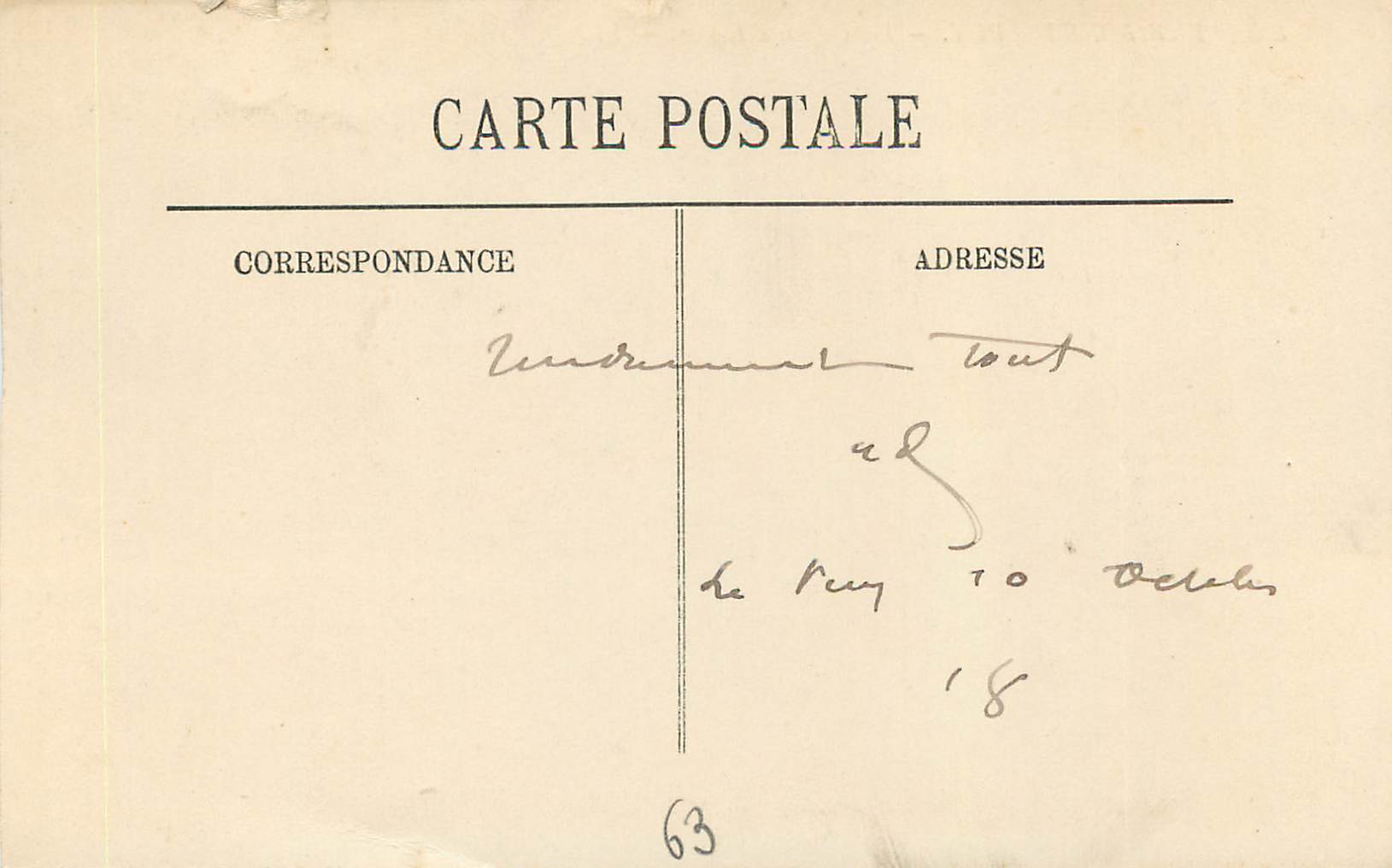Les Orgues d'Espaly — Environ du Puy — LL, n° 106 — Rückseite