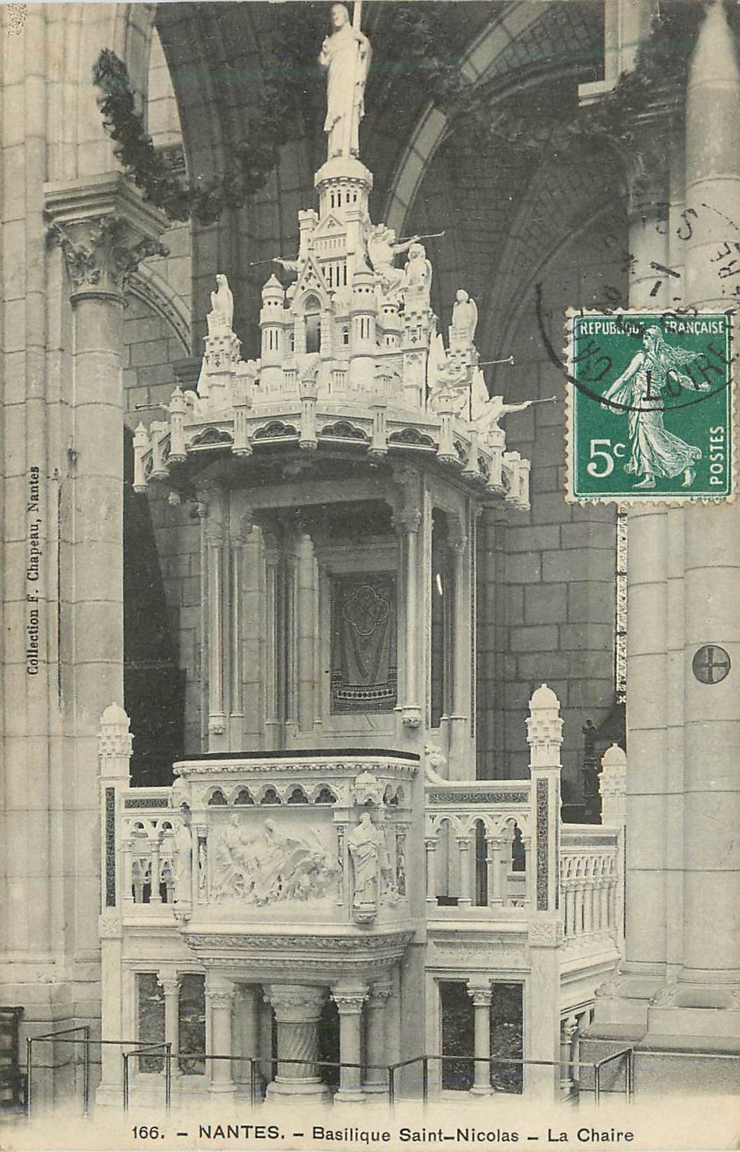 CPA Nantes Basilique Saint Nicolas la Chaire