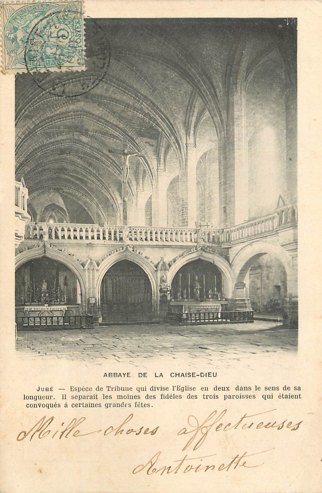 Abbaye de La Chaise-Dieu — Jubé — Éditeur A. Bruger, Paris