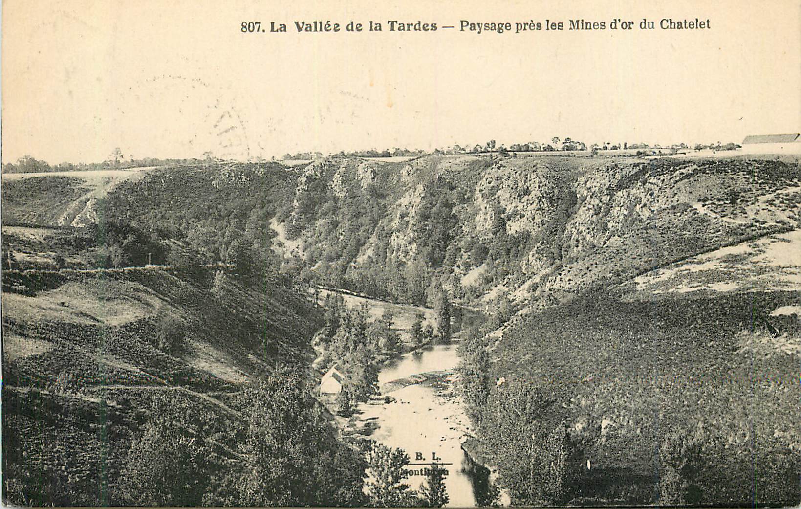 CPA la Vallee de la Tardes Paysage pres les Mines d'or du Chatelet