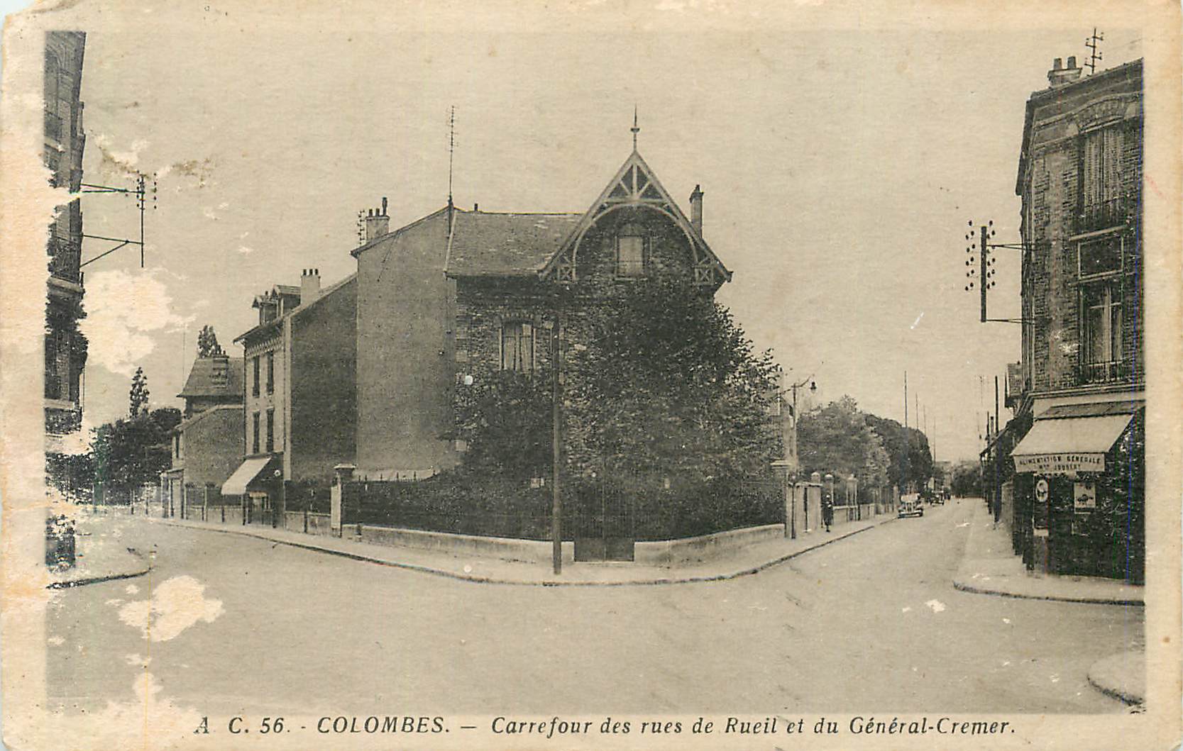 CPA Colombes Carrefour des Rues de Rueil et du General Cremer