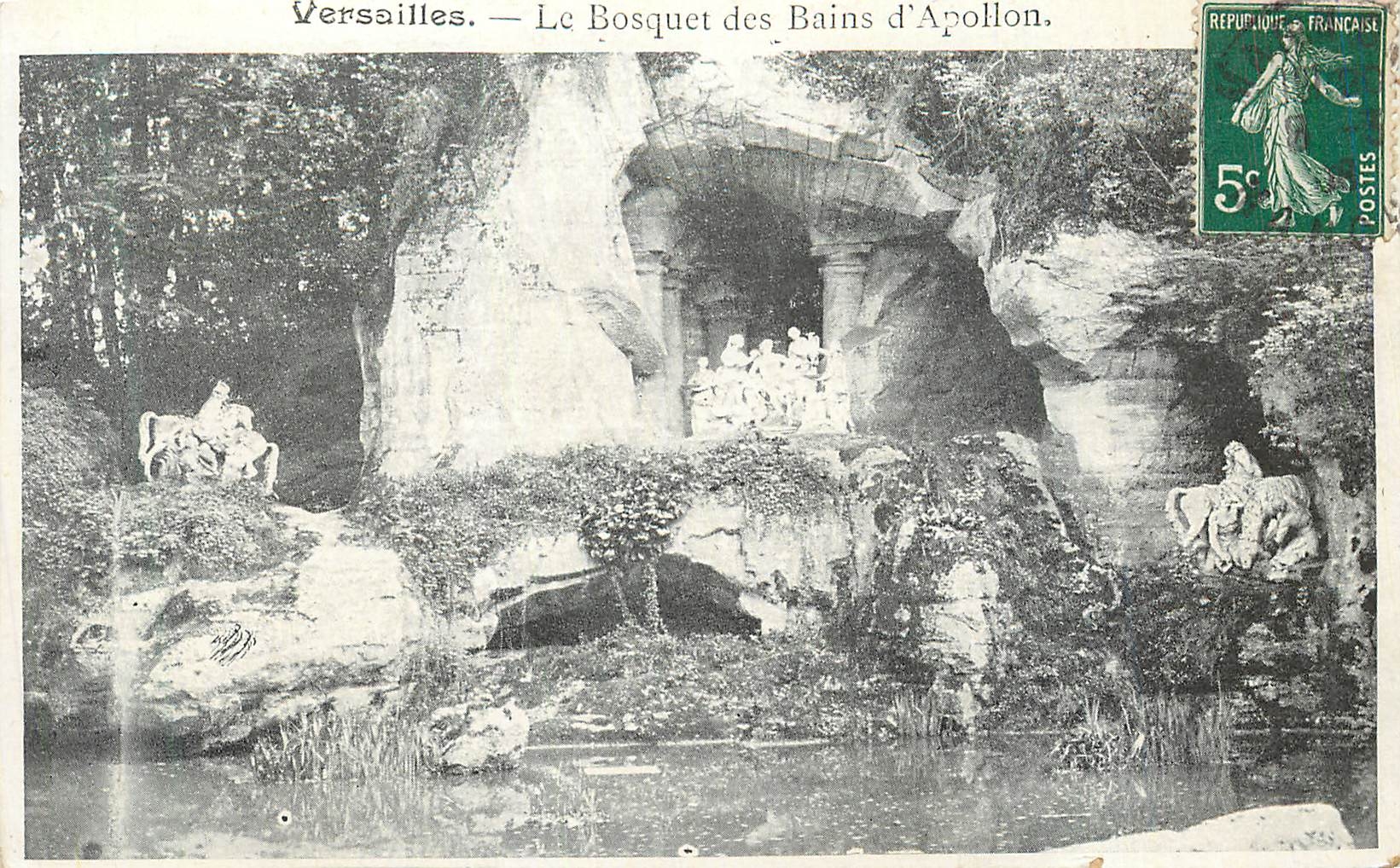 CPA Versailles le Bosquet des Bains d'Apollon