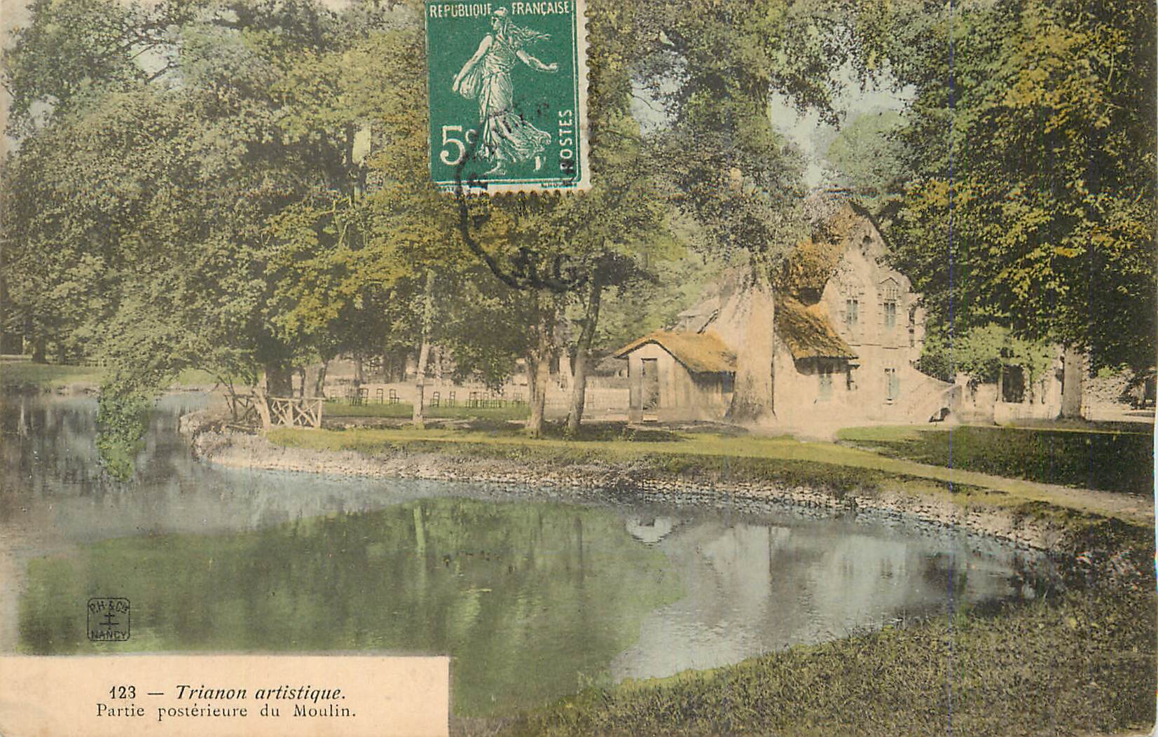 Trianon artistique — Partie postérieure du Moulin — éditeur H. & C. NANCY, n° 123