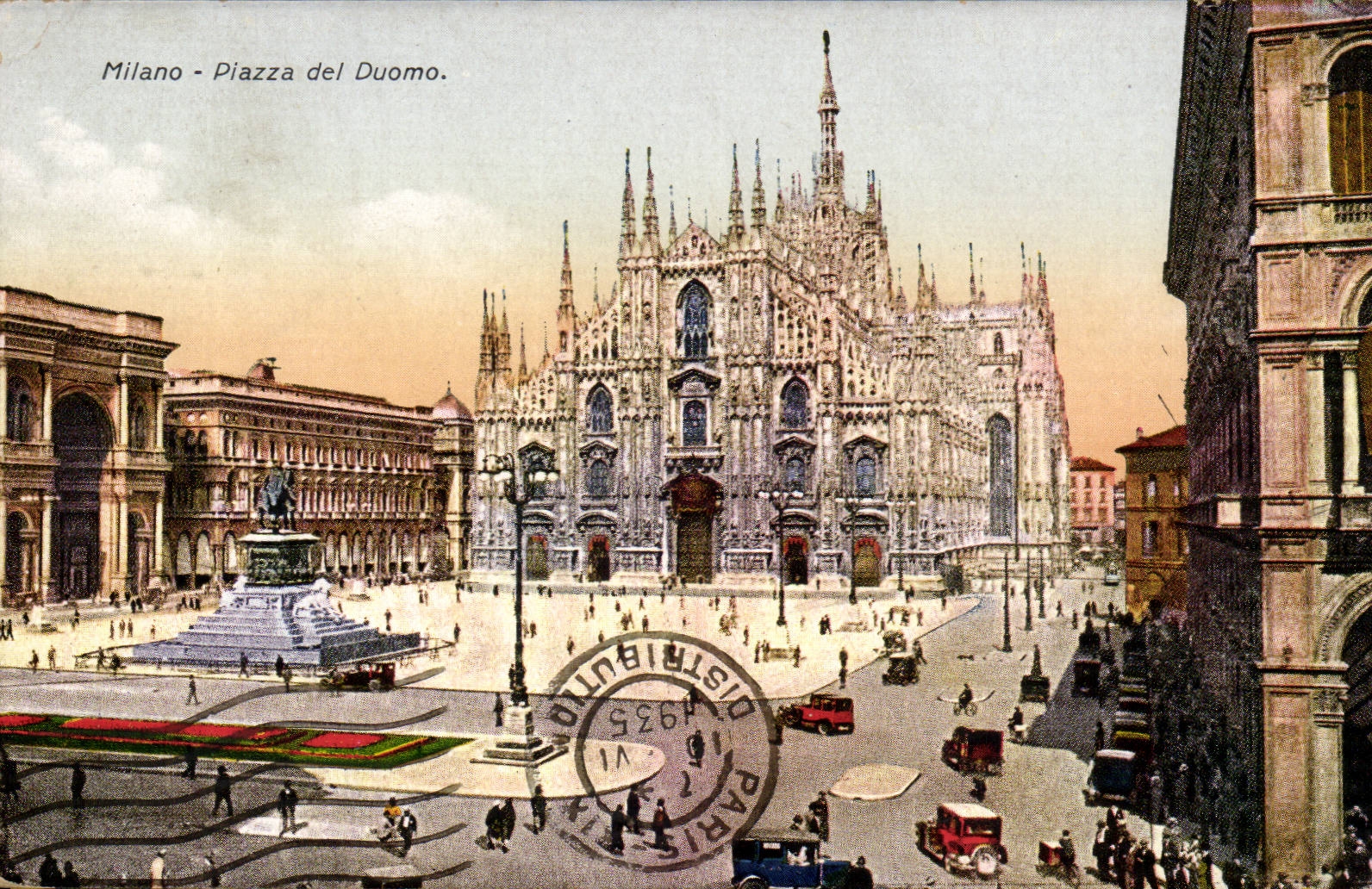 CPA Italie Italia Milano Piazza del Duomo