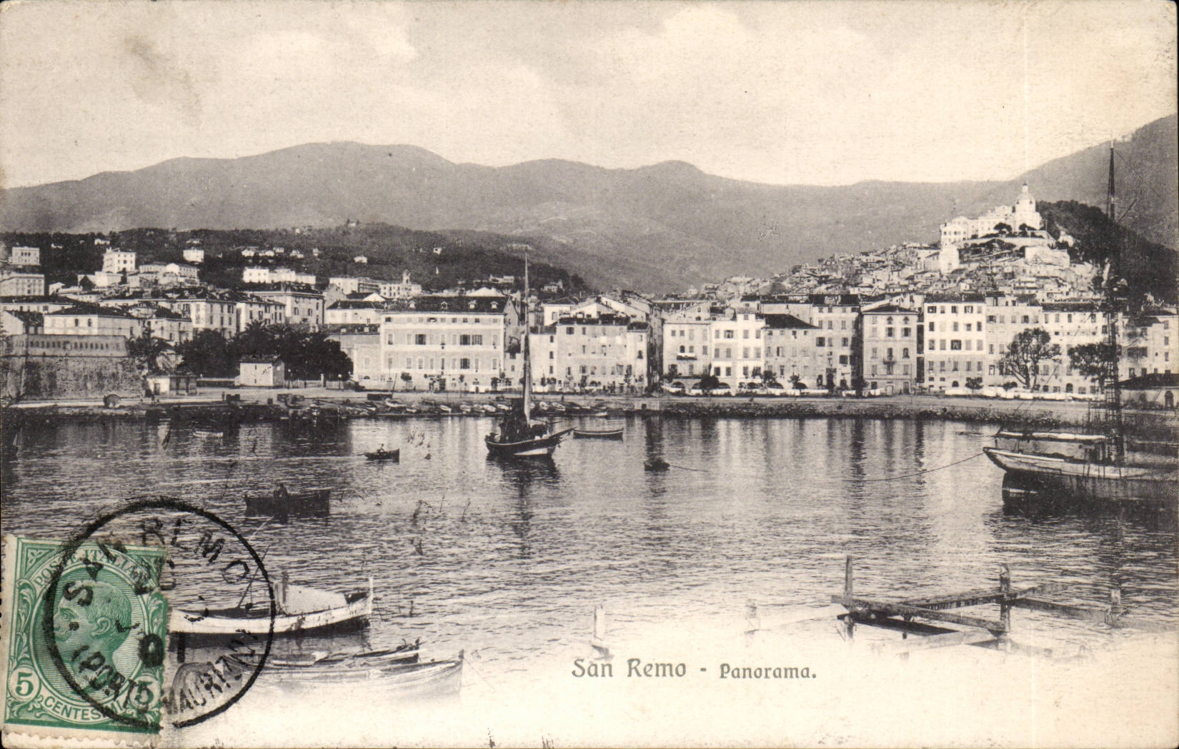 CPA Italie Italia San Remo Panorama