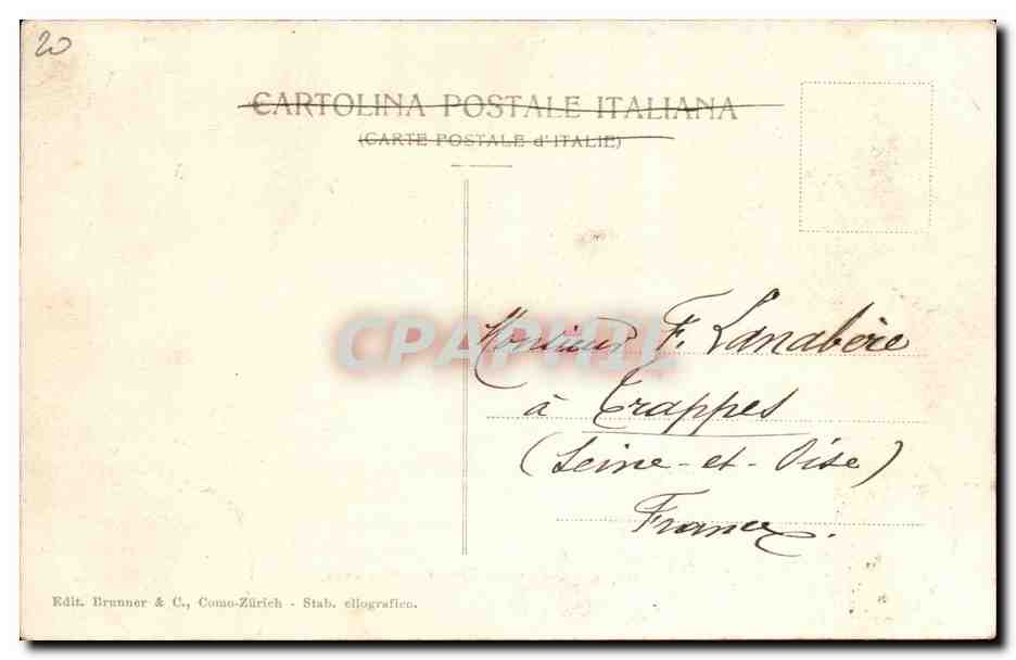 CPA Italie Italia San Remo Panorama — Rückseite