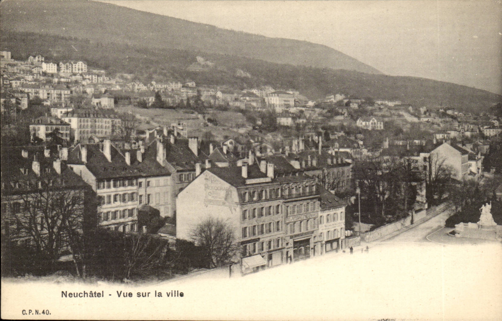 CPA Suisse Neuchatel Vue sur la ville