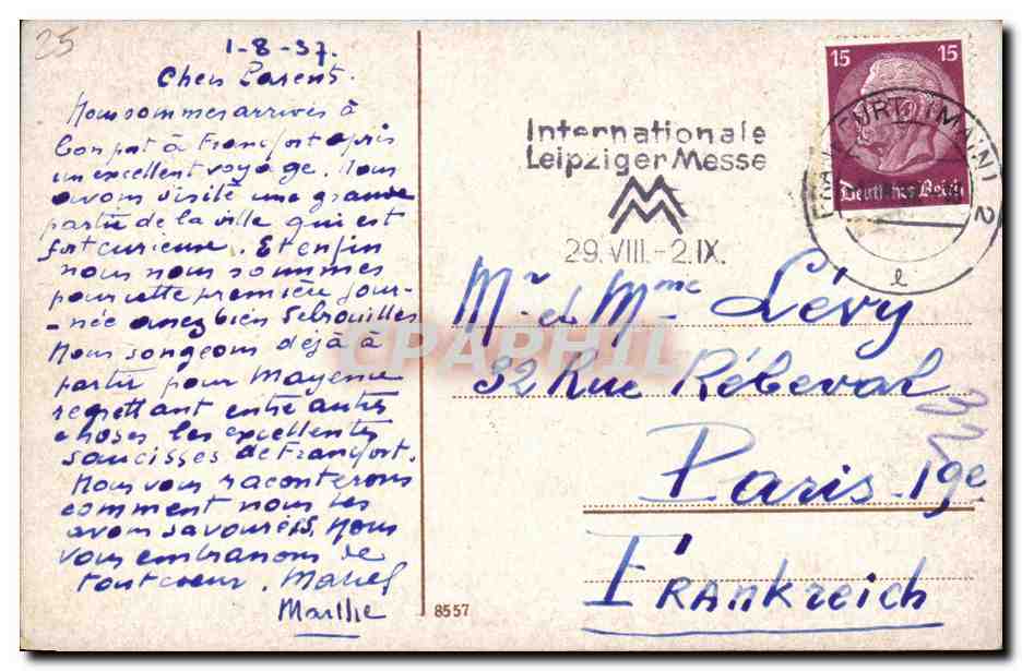 CPA Frankfurt am Main Romer — Rückseite