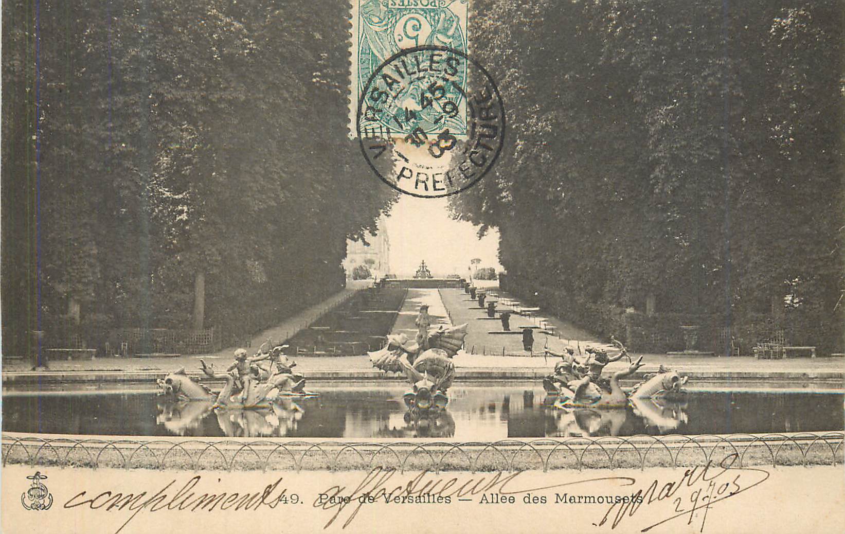 CPA Parc de Versailles Allee des Marmousets