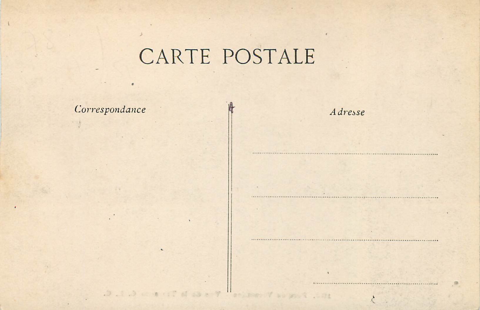Parc de Versailles — Vue de la Terrasse — C. L. C. — n° 182 — Verso