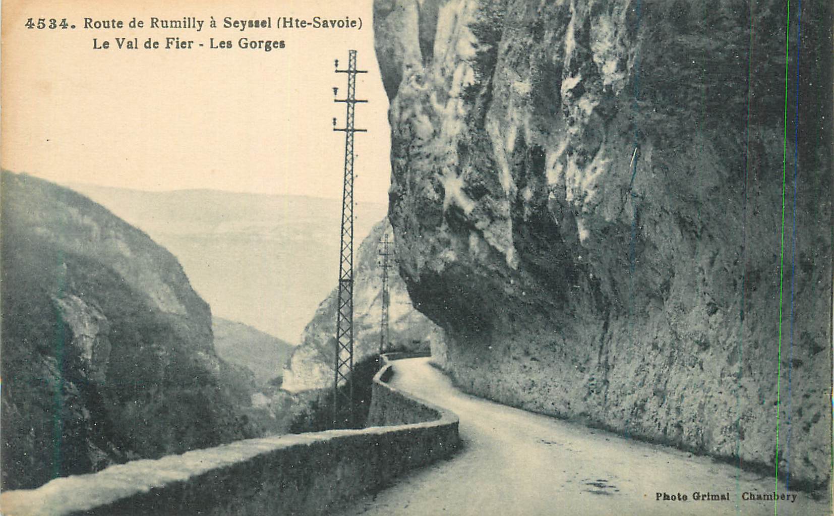 Route de Rumilly à Seyssel (Haute-Savoie) — Le Val de Fier - Les Gorges — Photo Grimal, Chambéry