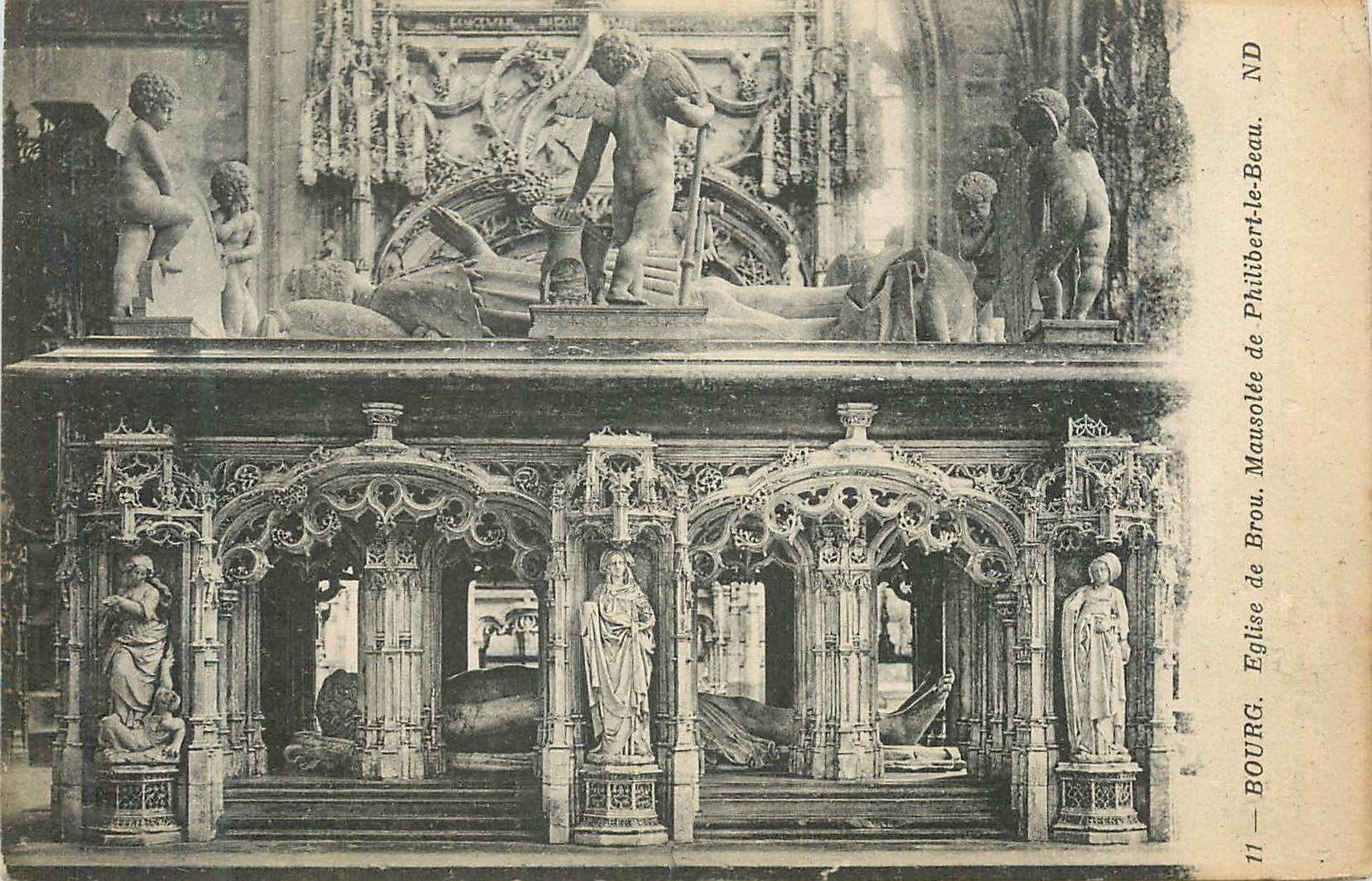 CPA Bourg Eglise de Brou Mausolee de Philibert le Beau