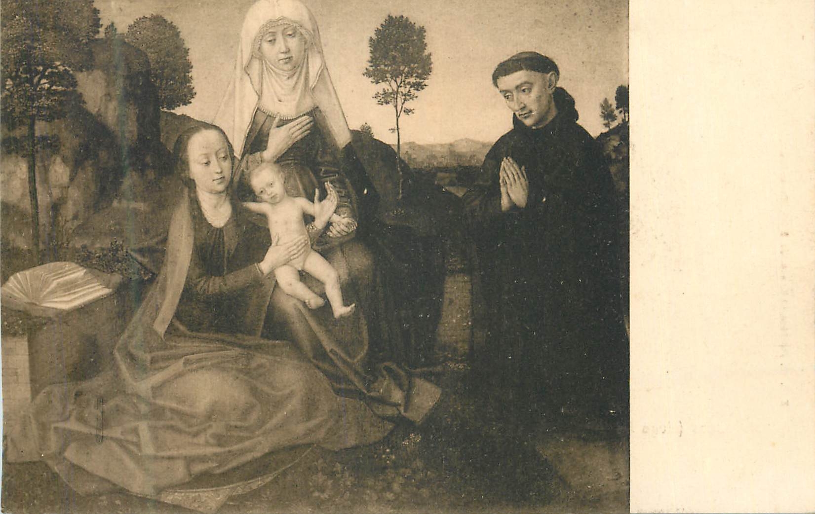 CPA Musee de Bruxelles Goes (Hugo Vander) Sainte Famille