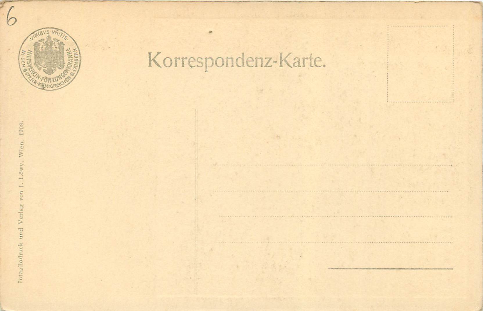 CPA Wien Glacomo Francia Maria mit dem Kinde — Rückseite