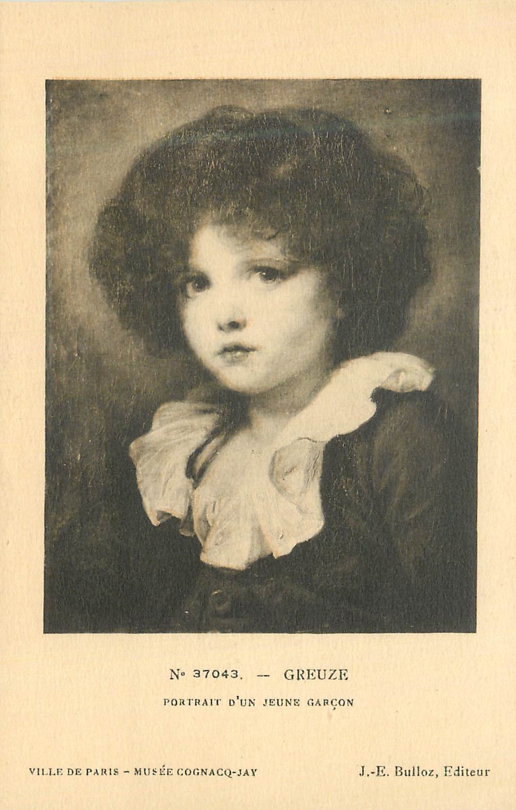 CPA Musee Cognacq Jay Ville de Paris Greuze Portrait d'Un Jeune Garcon