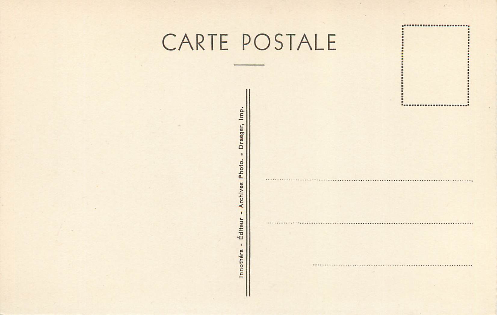 CPA les Sabines David — Verso