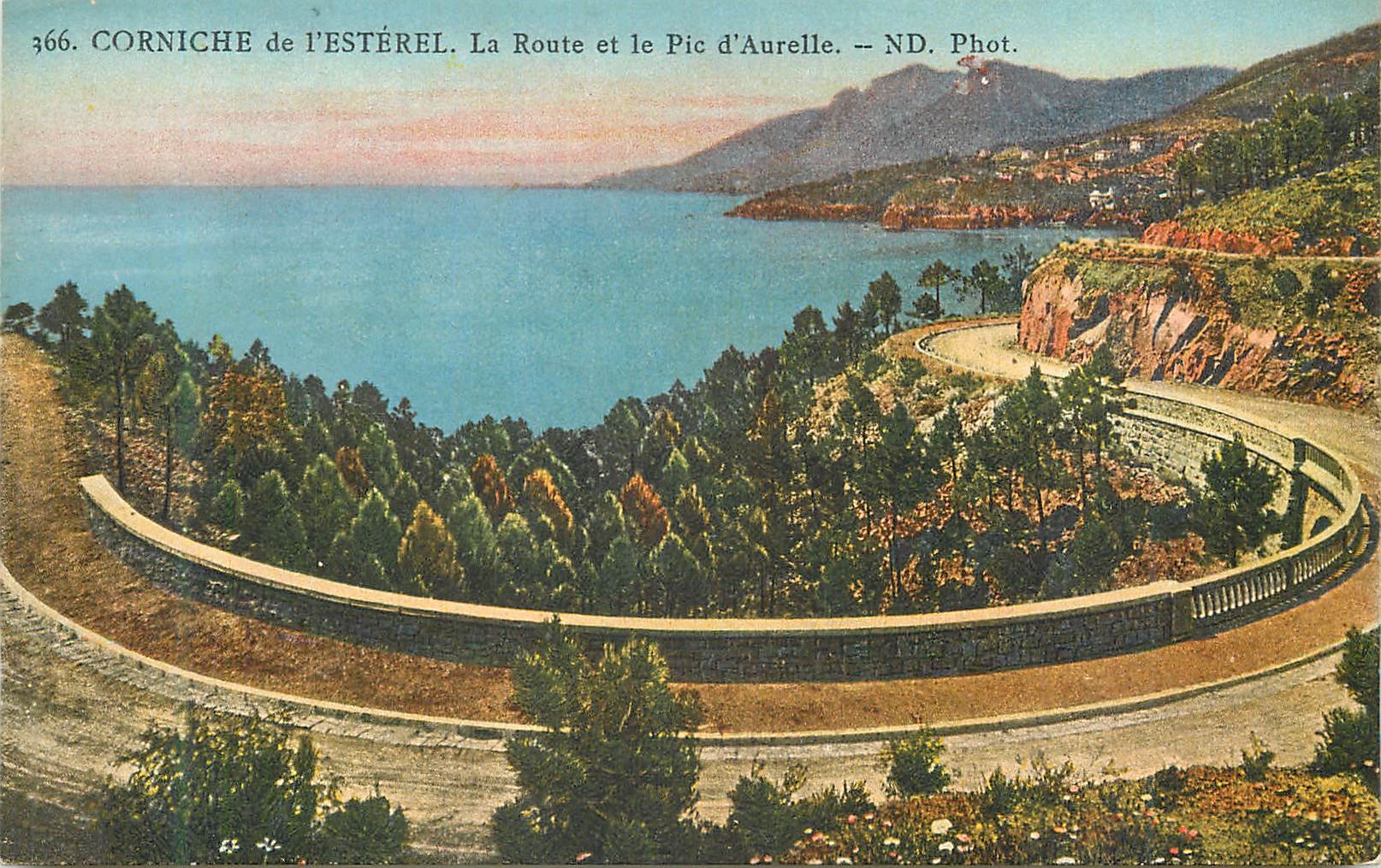CPA Corniche de l'Esterel la Route et le Pic d'Aurelle