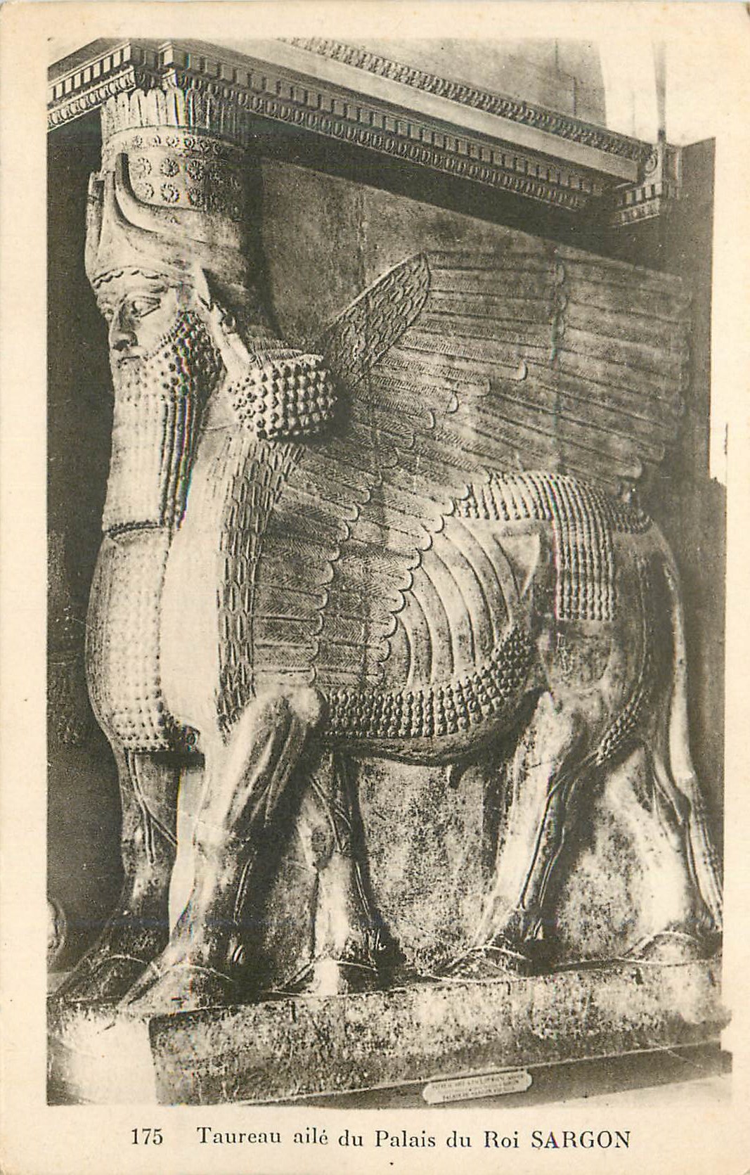 CPA Taureau Aile du Palais du Roi Sargon