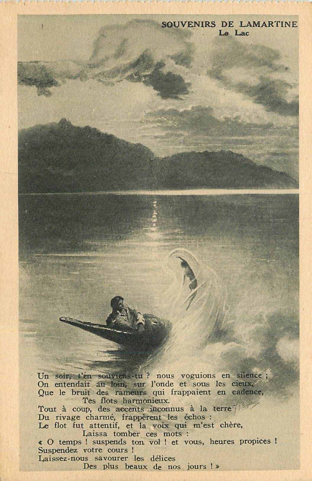 CPA Souvenirs de Lamartine le Lac