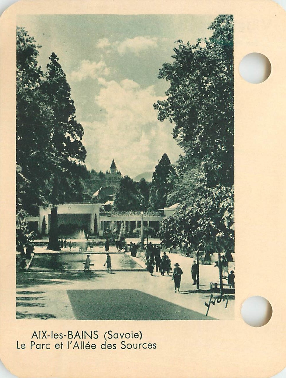 Image Aix les Bains (Savoie) le Parc et l'Allee des Sources