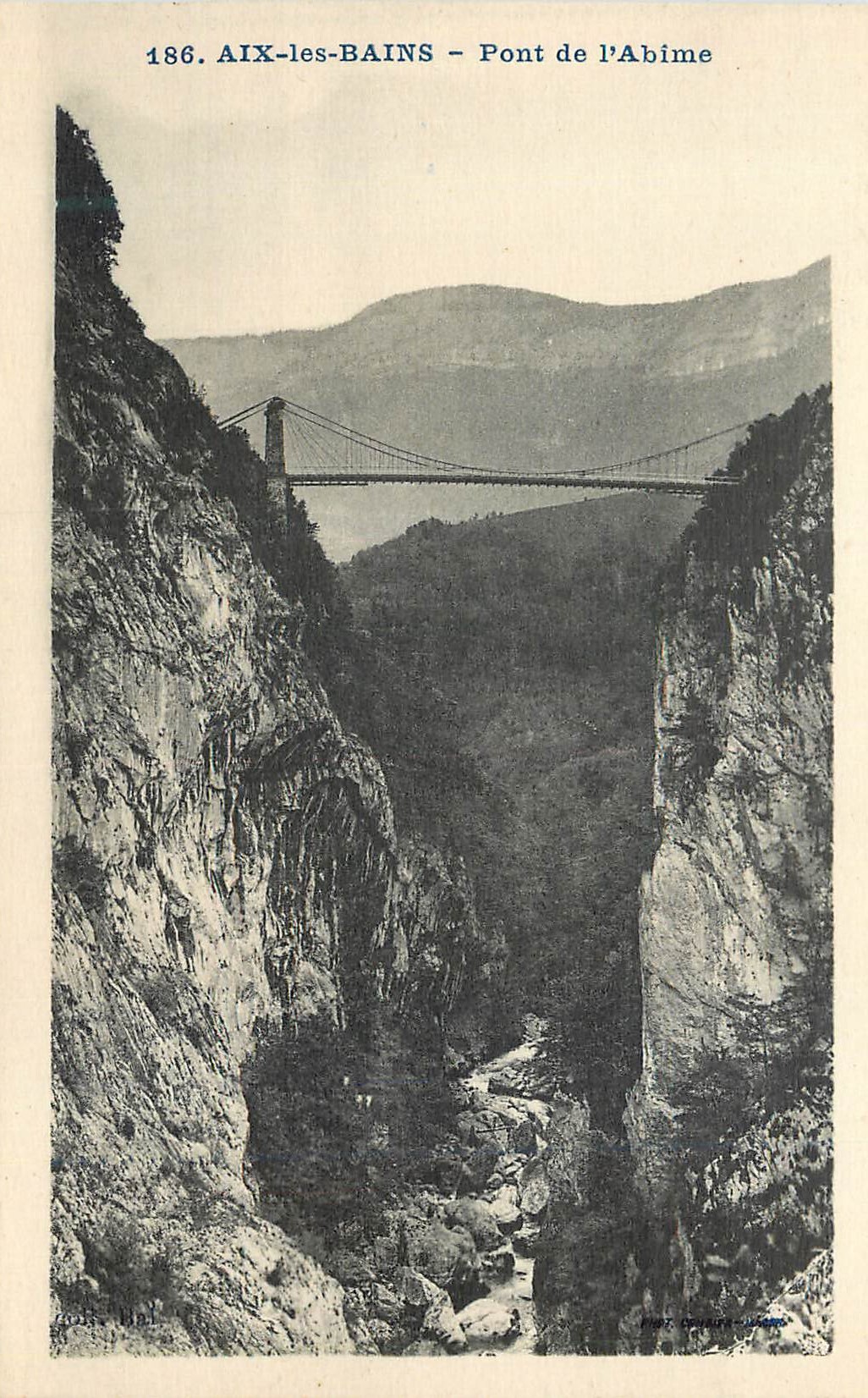 CPA Aix les Bains Pont de l'Abime
