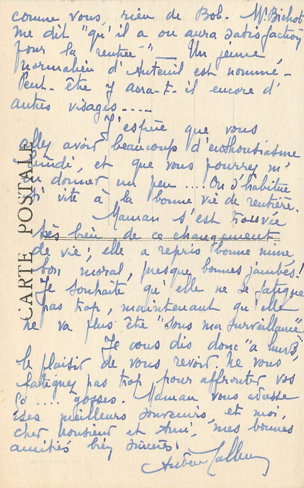 CPA Aix les Bains Pont de l'Abime — Verso