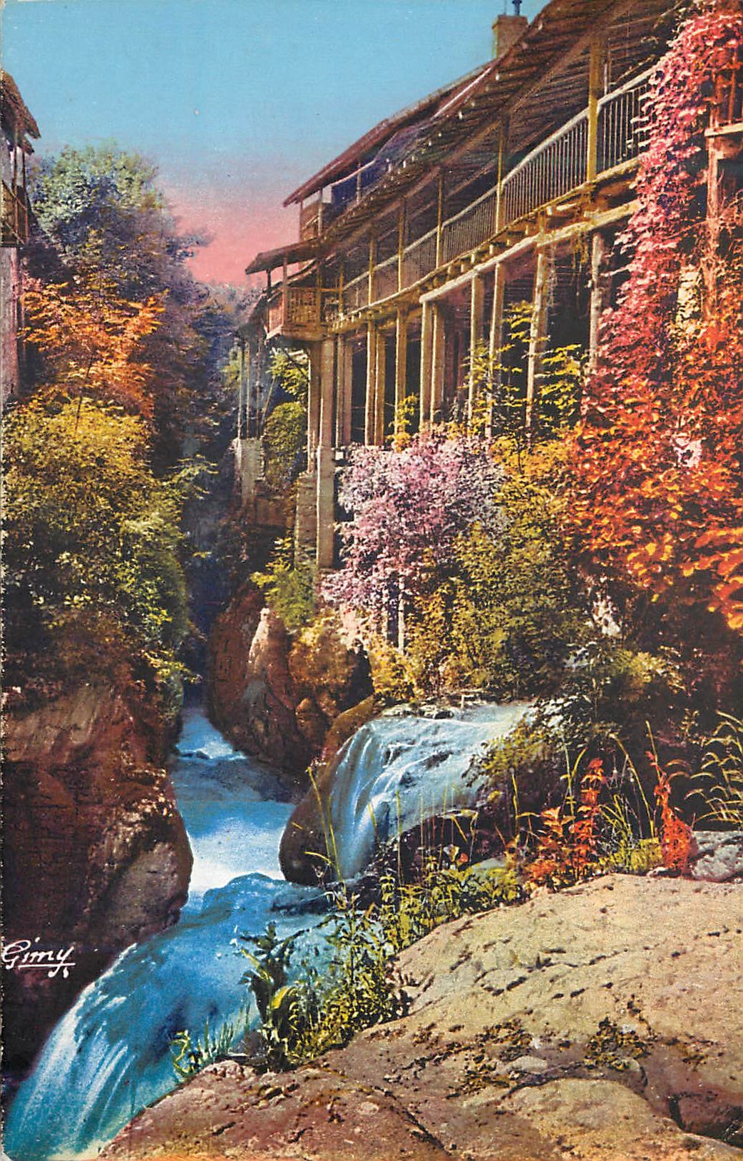 CPA Anvirons d'Aix les Bains la Savoie Pittoresque Gorges du Sierroz