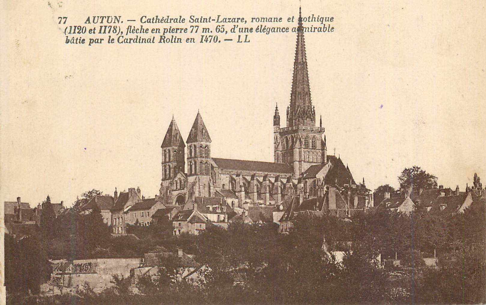 Autun — Cathédrale Saint-Lazare, romane et gothique — LL