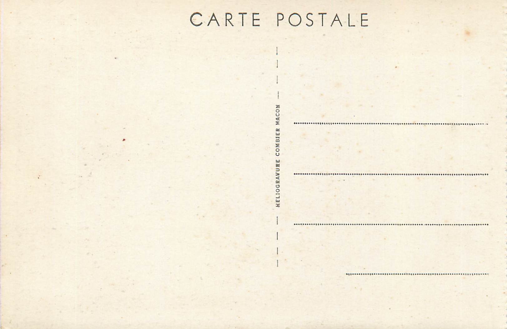 CPA Bussieres Souvenirs de Lamartine Abside de l'Eglise (XIIIe) et Tombeau de Jocelyn — Rückseite