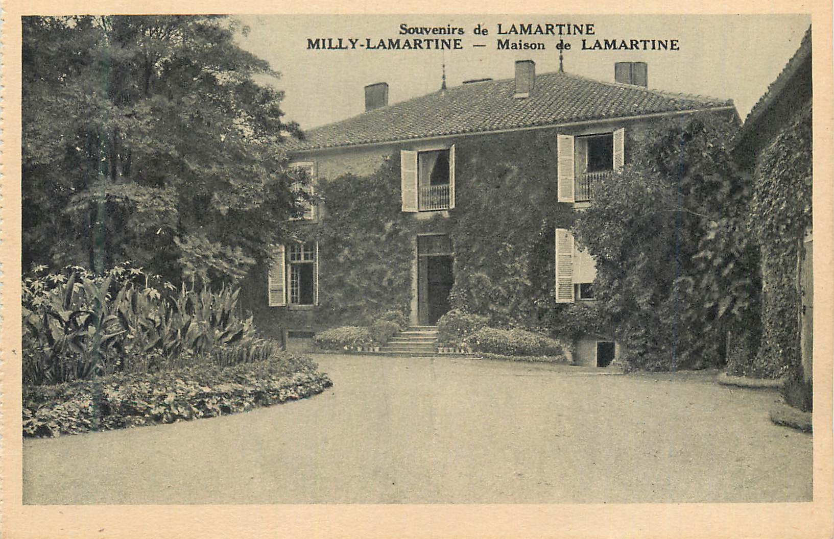 CPA Milly Lamartine Souvenirs de Lamartine Maison de Lamartine