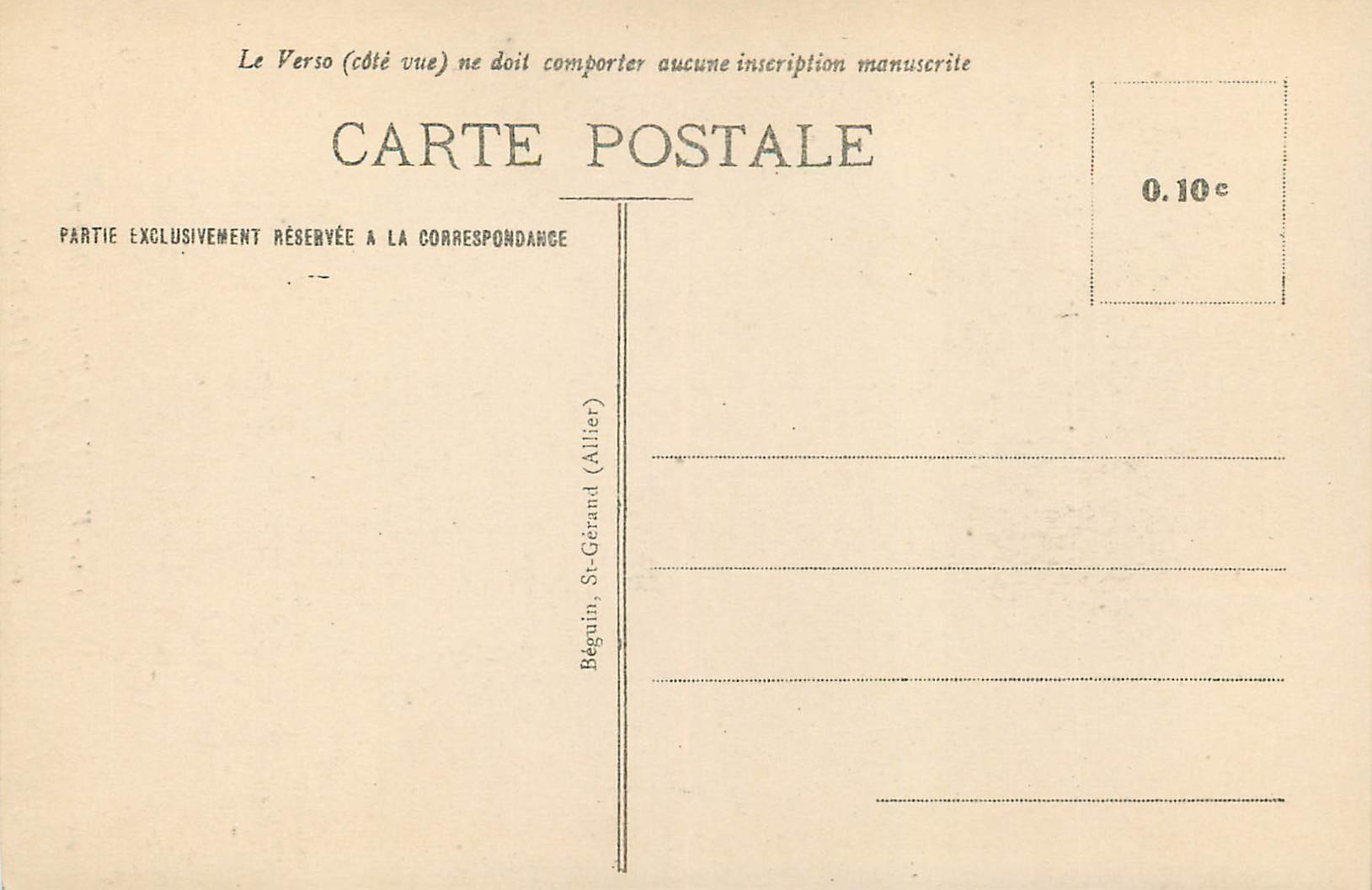 CPA Vichy la Tour de l'Horloge(XVe siecle) Construite par Louis II de Bourbon — Rückseite