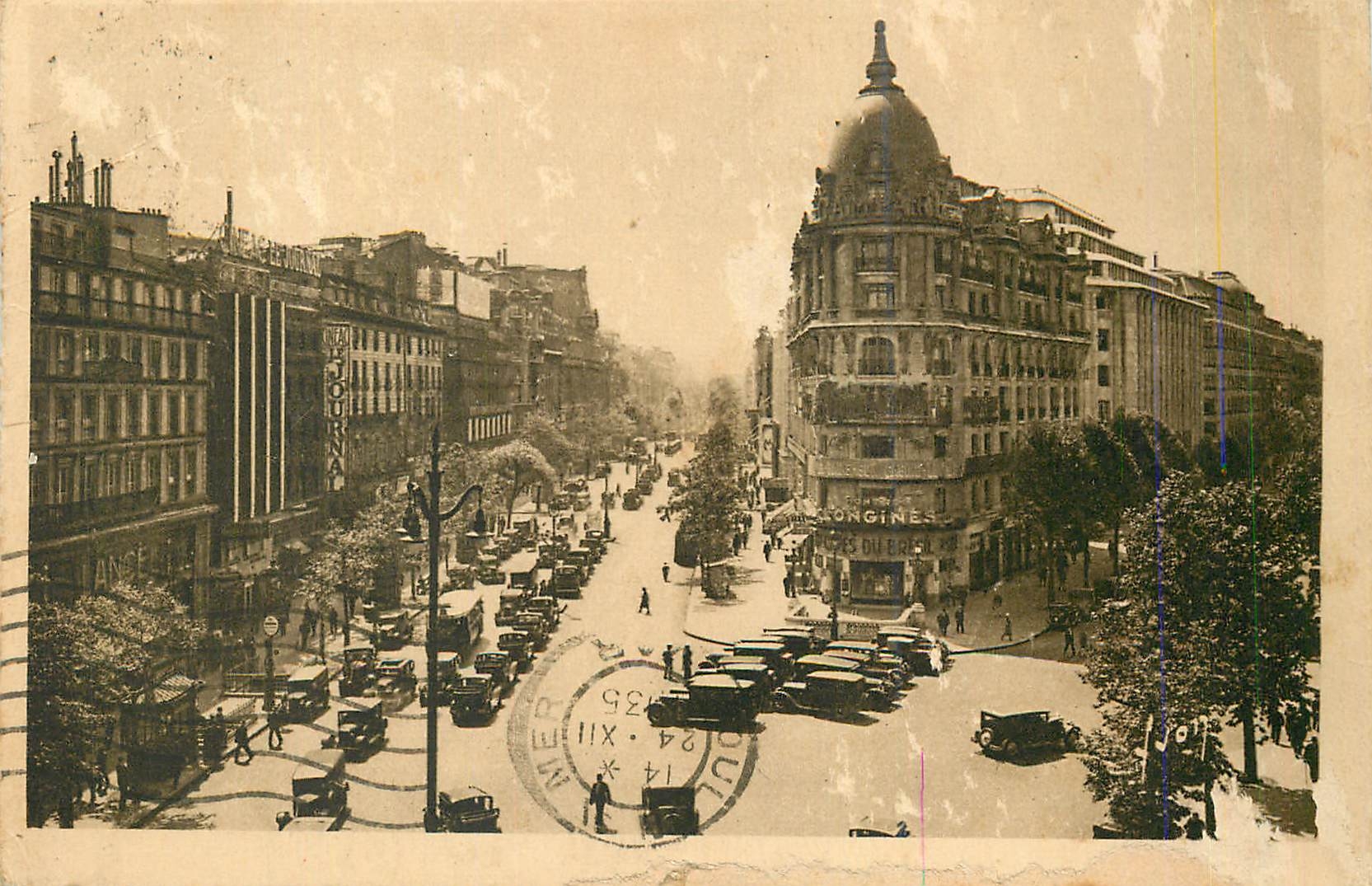 CPA Paris en Flanant Carrefour Richelieu Drouot Boulevards des Italiens et Haussmann