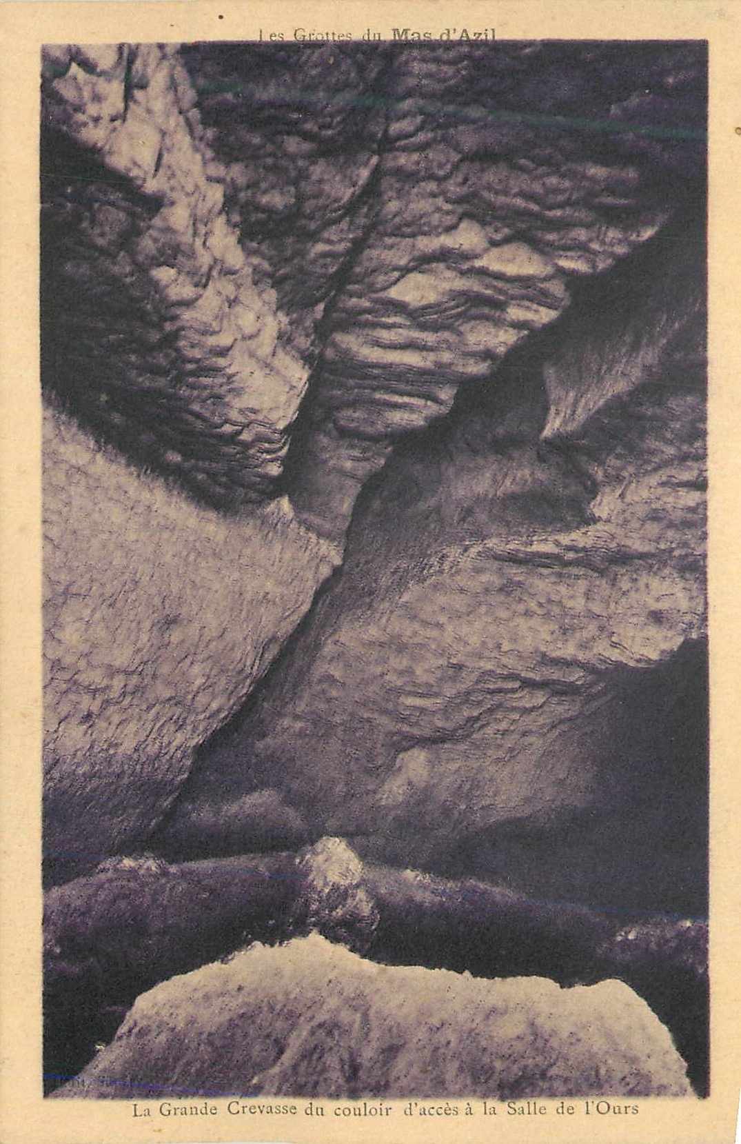 CPA La Grande Crevasse du Couloir d'Acces a la Salle de l'Ours