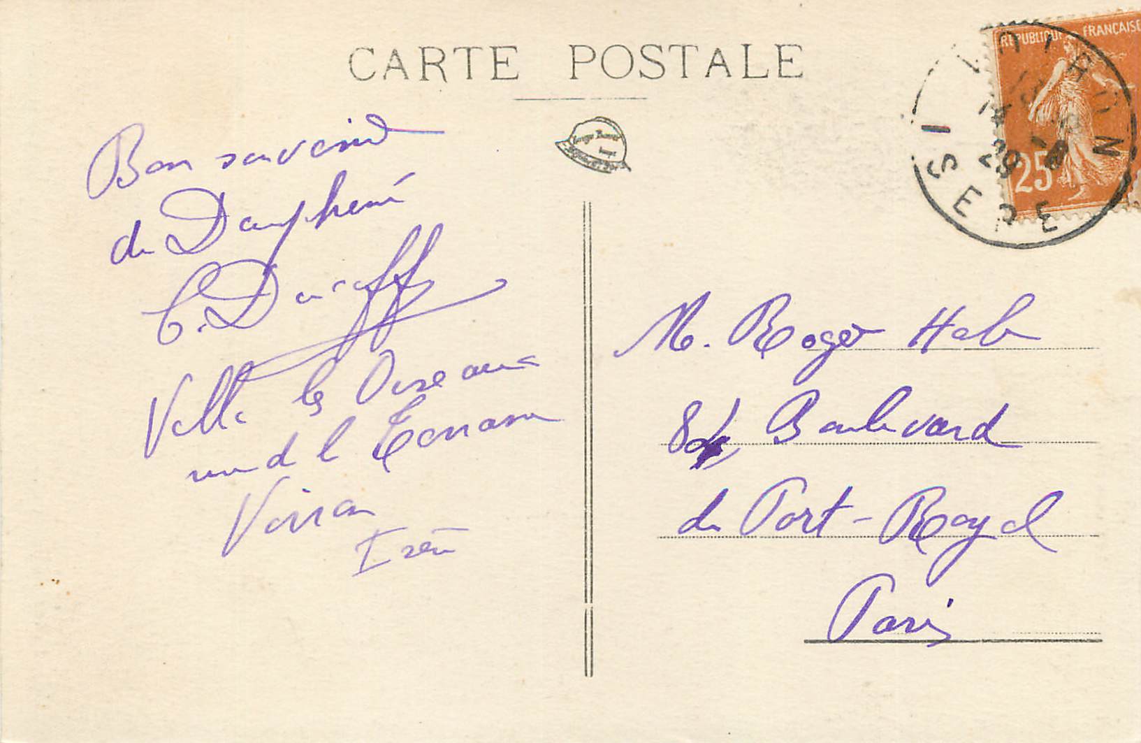 Pèlerinage de N.-D. de la Salette - De la Bonne-mère - Entraigues. Le Villard. Gragnolet — cliché Faure — Verso