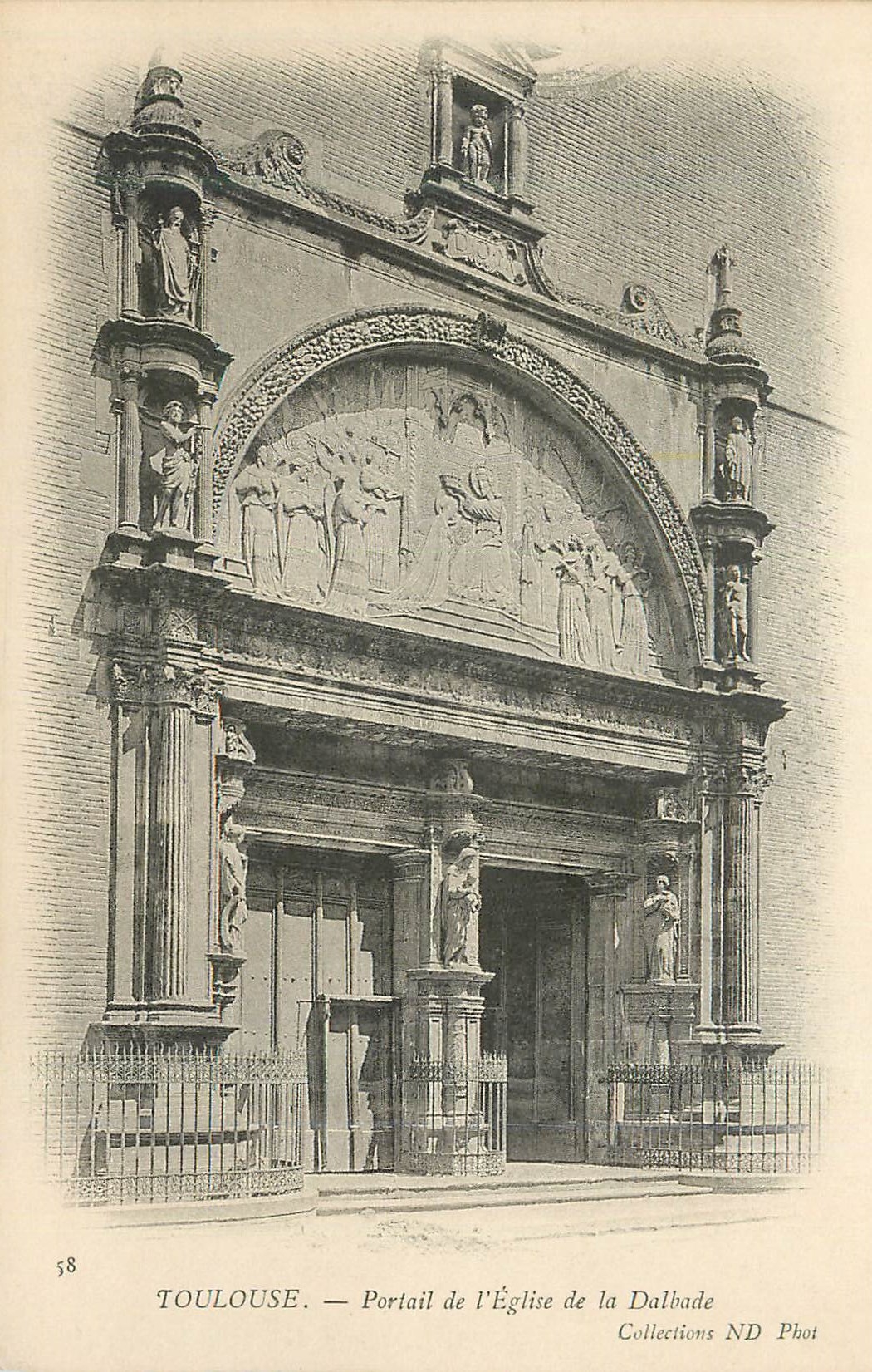 Toulouse — Portail de l'Église de la Dalbade — Collections ND Phot