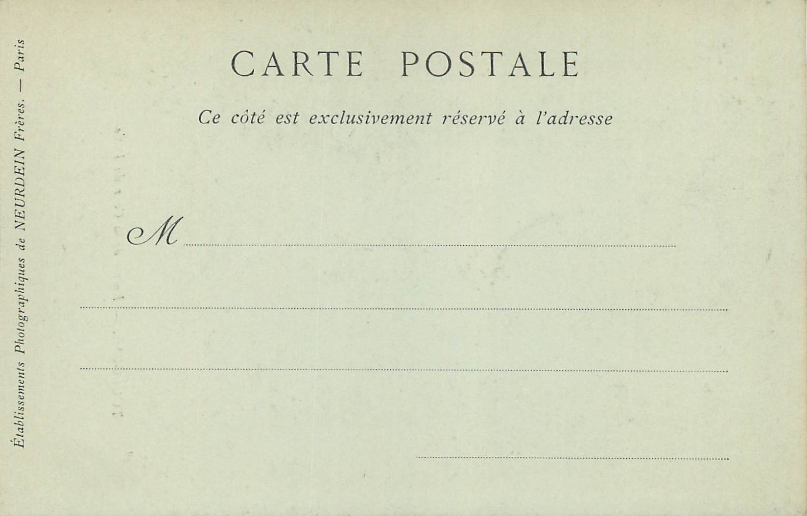 CPA Toulouse Entree de la Cour du Lycee (carte 1900) — Verso