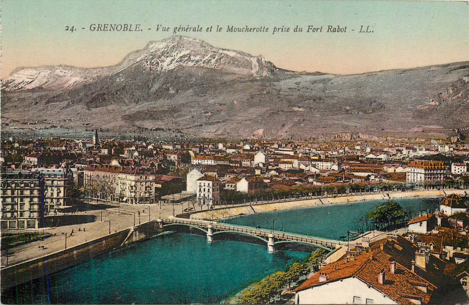 Grenoble — Allgemeiner Blick und der Moucherotte von Fort Rabot — LL.
