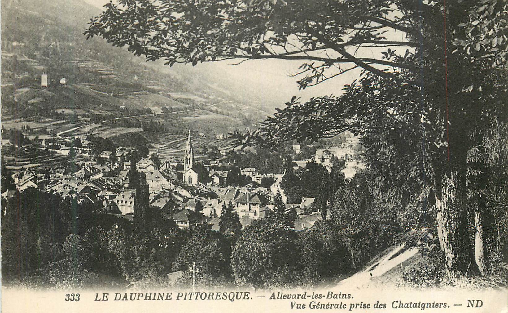 Allevard-les-Bains — Vue Générale prise des Chataigniers — ND
