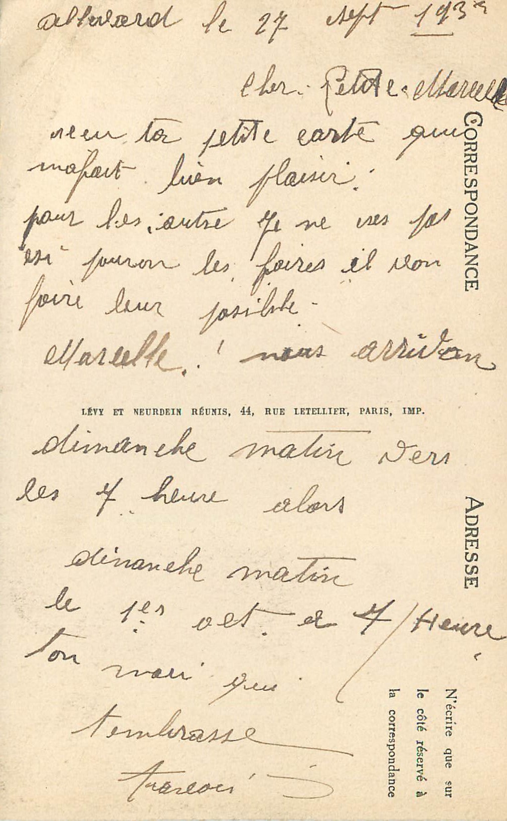 Allevard-les-Bains — Vue Générale prise des Chataigniers — ND — Rückseite