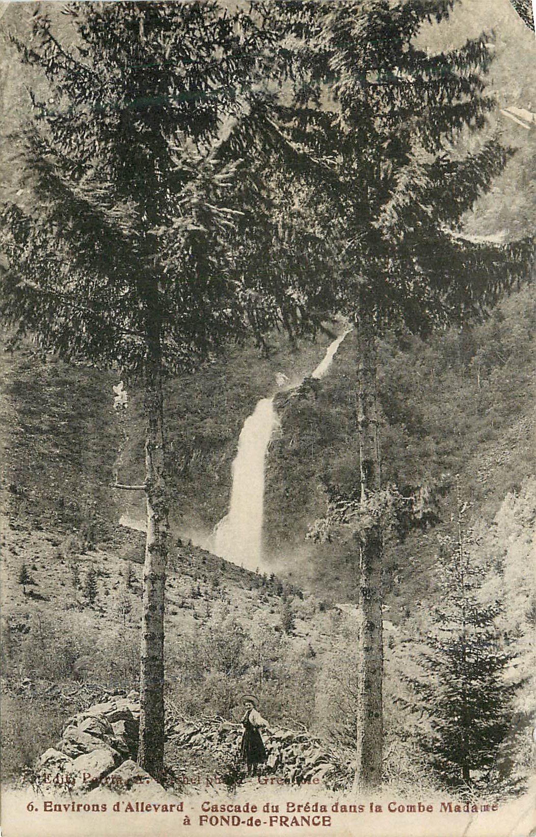 Umgebung von Allevard - Breda-Wasserfall in der Madame-Combe in FOND-de-FRANCE — Éd. Palom, n°6