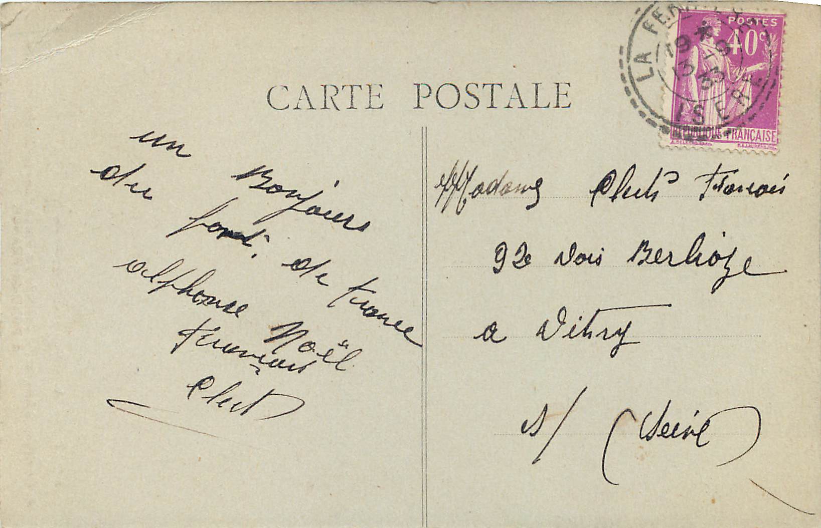 Umgebung von Allevard - Breda-Wasserfall in der Madame-Combe in FOND-de-FRANCE — Éd. Palom, n°6 — Rückseite